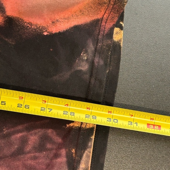 Men’s 2X Bleached Dyed  T Shirt Abstract Colorful Grunge Skater Graffiti‎ Artsy - Picture 12 of 15